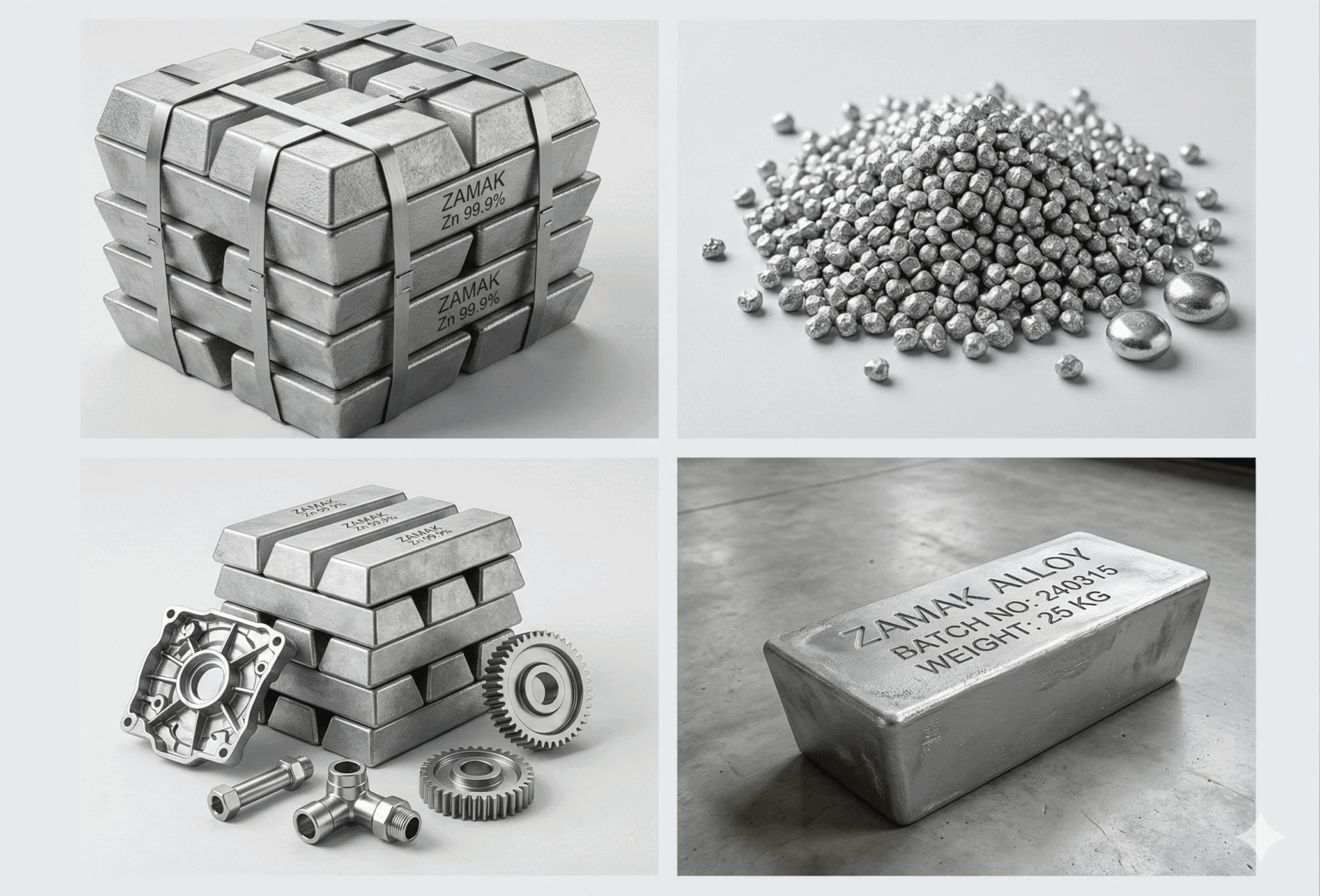 Zamak külçe üretimi